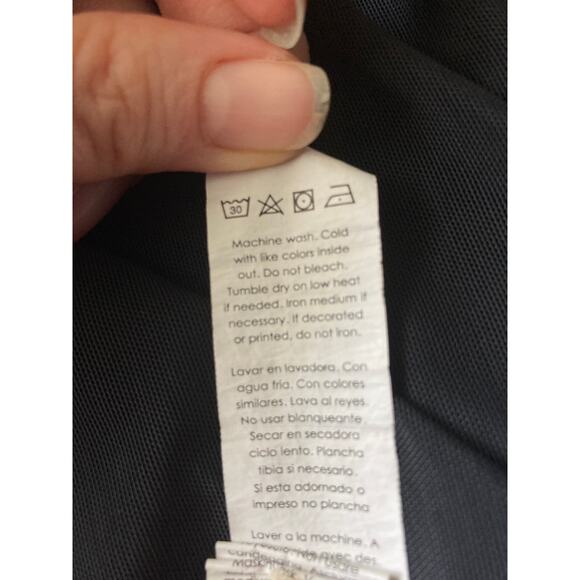 JustFab Active Black Razorback Activewear Sheer Tank Sz S - Picture 7 of 7